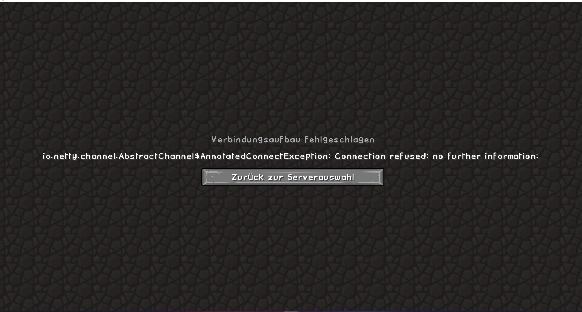 No connection to the Nitrado server