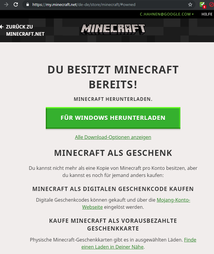 Minecraft grad bought but it does not work. What to do