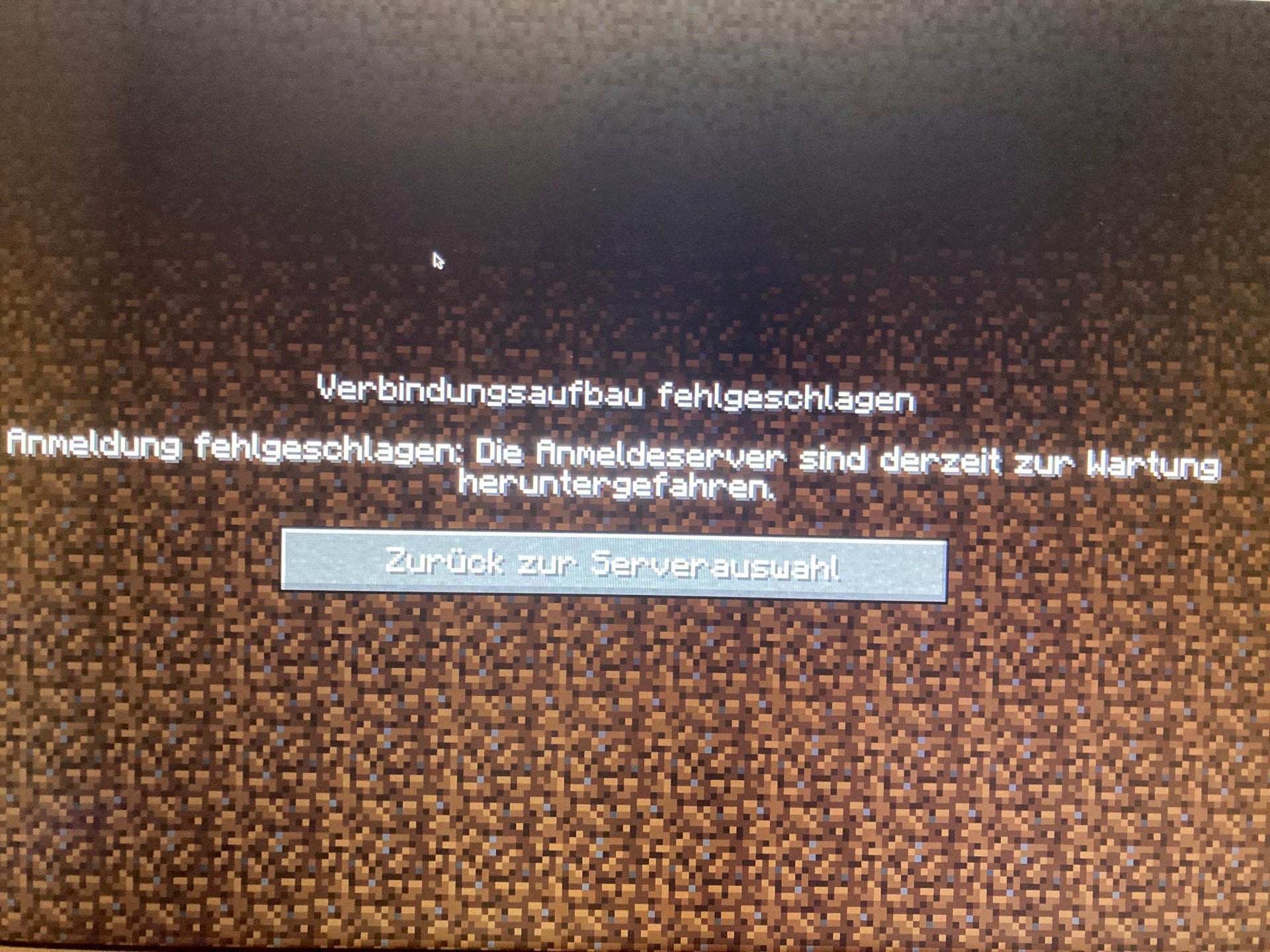 Minecraft: login servers down for maintenance
