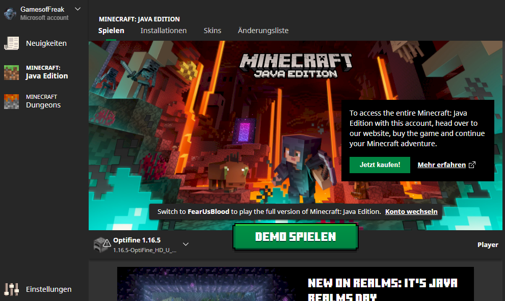 Buy Minecraft Java Edition for Microsoft Account. Seriously