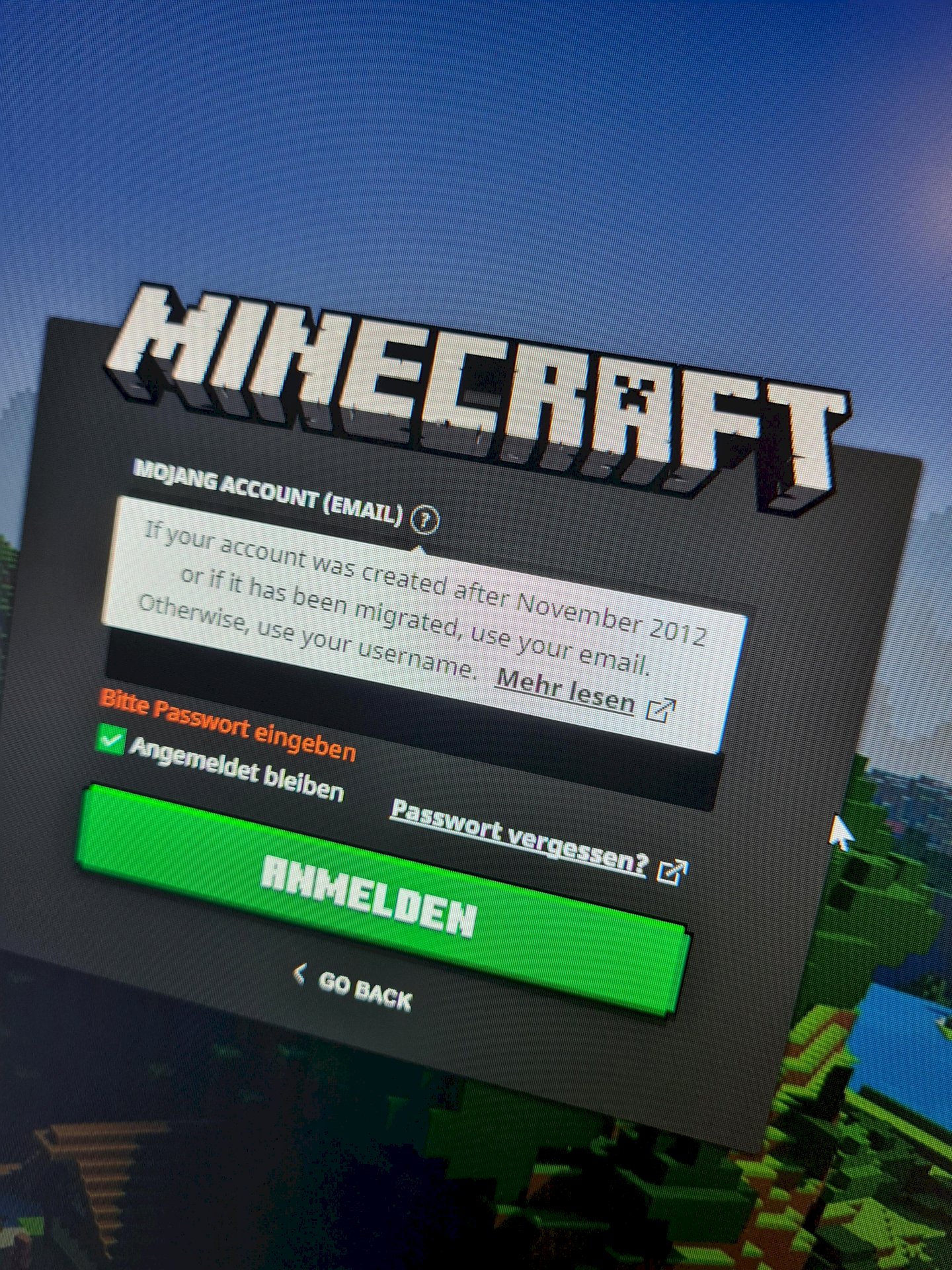 My Minecraft account has stopped working, what can I do