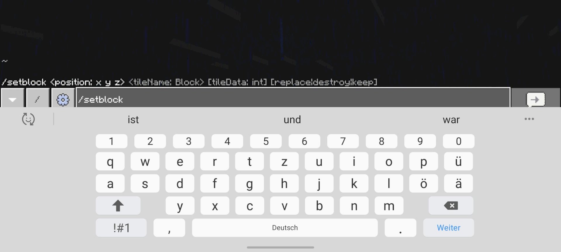 Minecraft command
