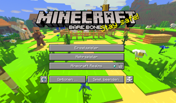 Minecraft start screen turn off rotation