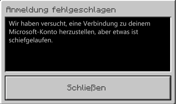 Minecraft WIN10 Edition error