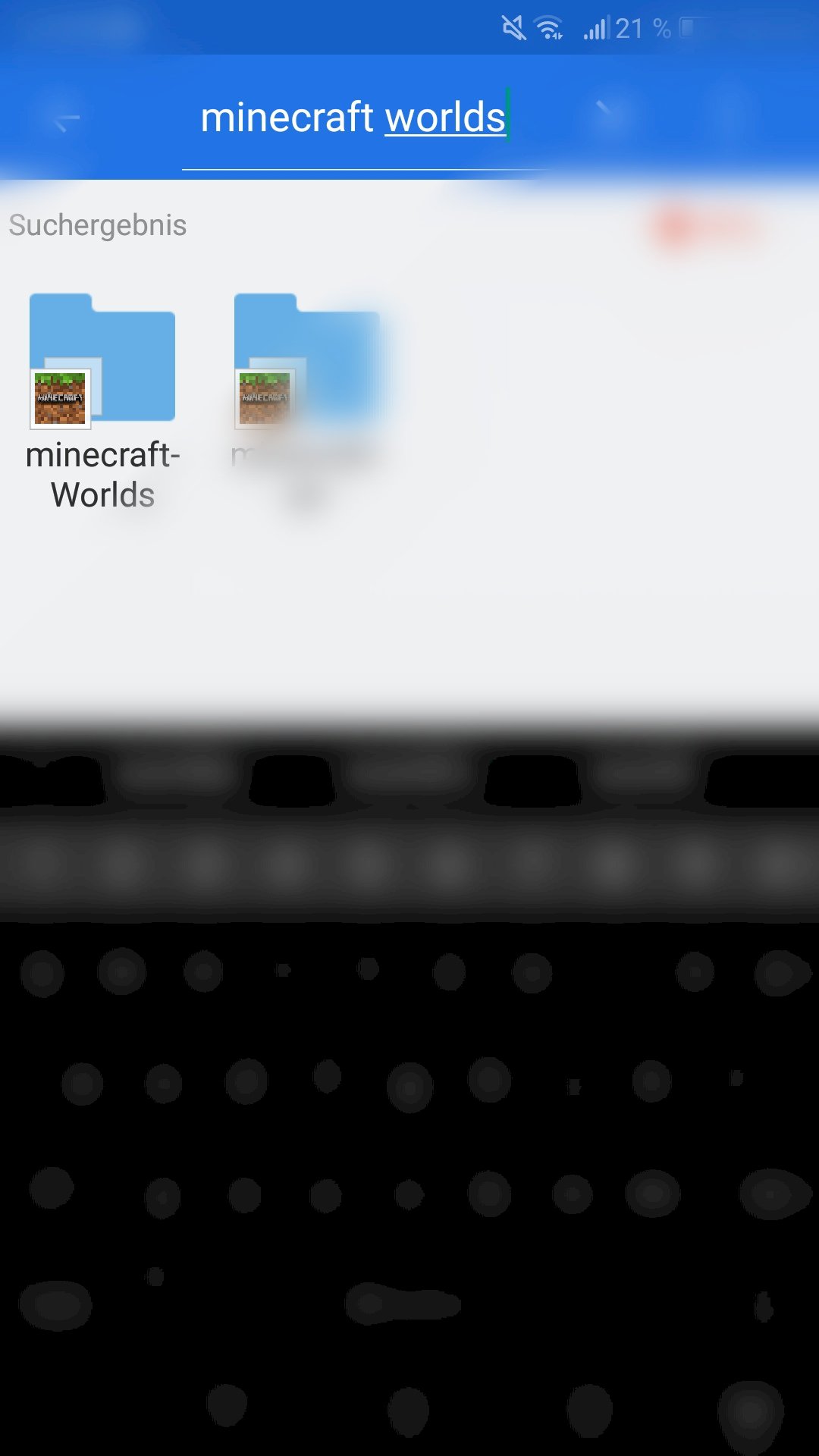 How do I transfer an MCPE world stored in the application - 1