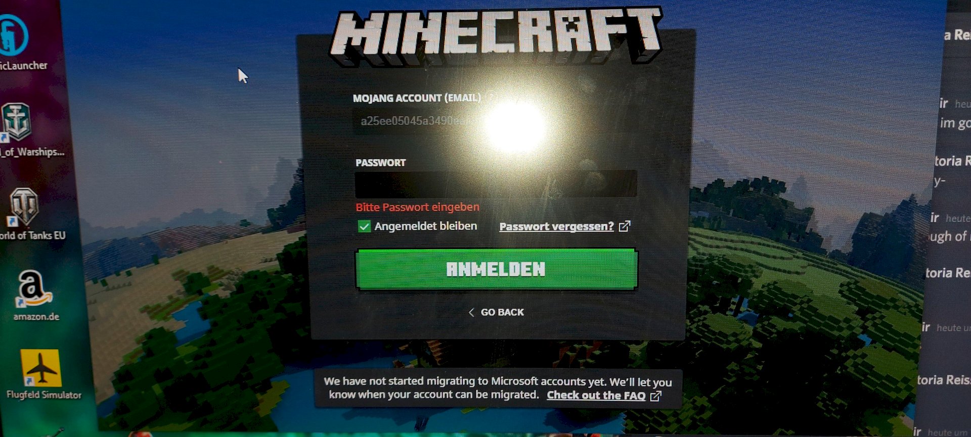 Minecraft account gone