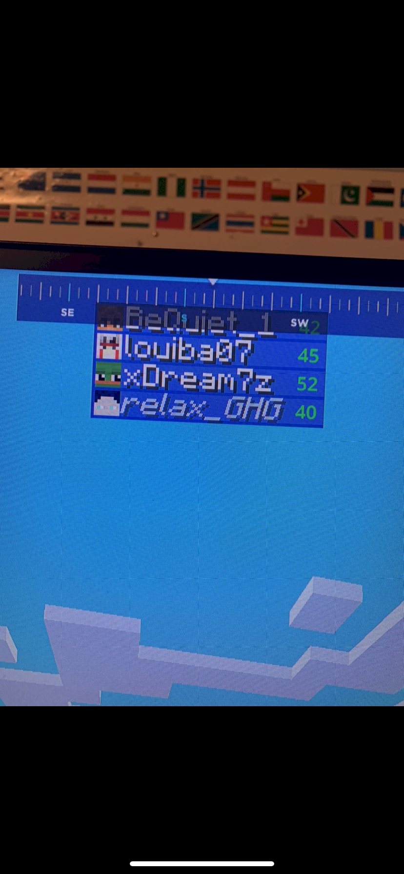 Minecraft tab font different