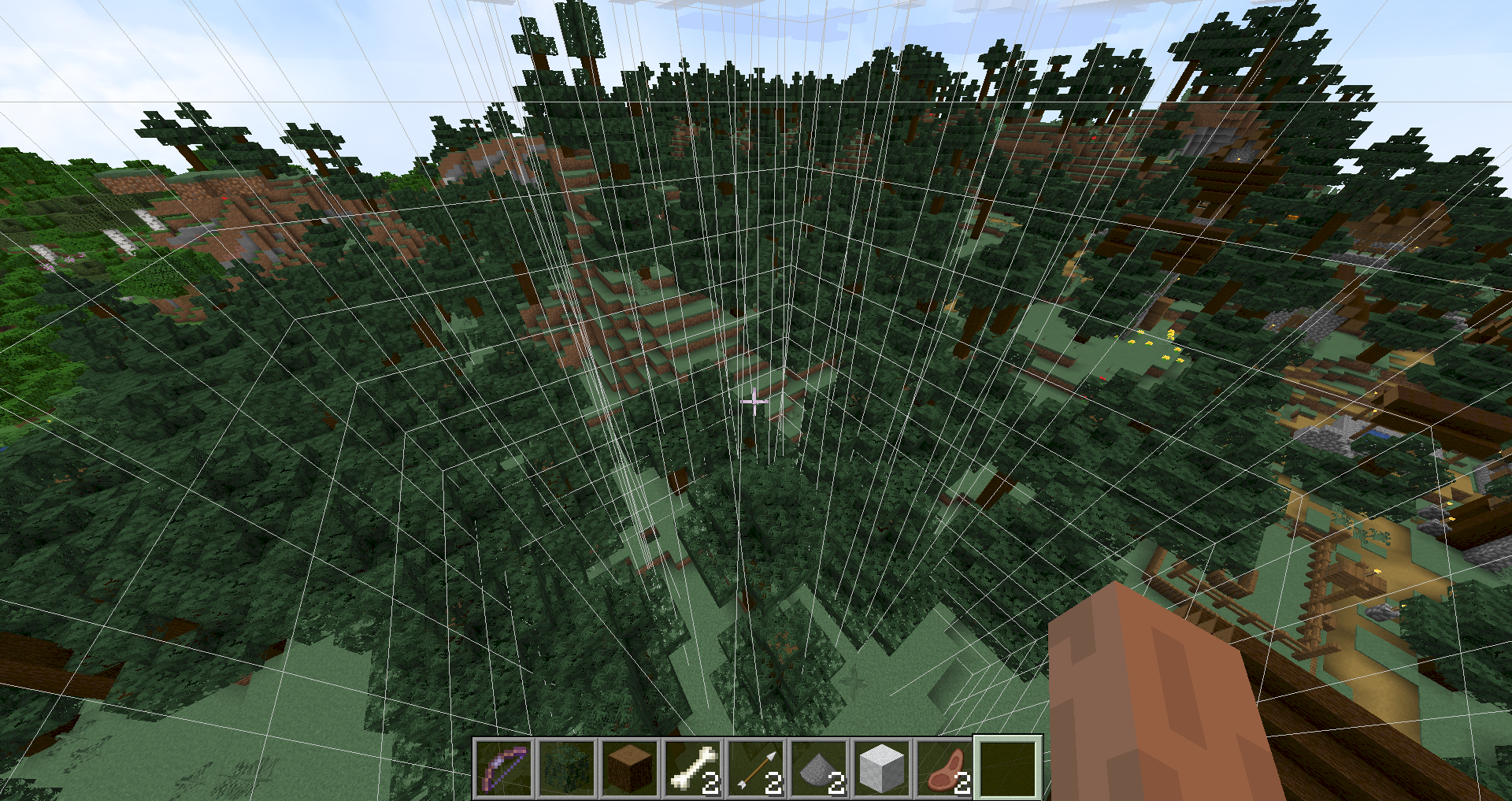 Minecraft how do I get these chunk lines away