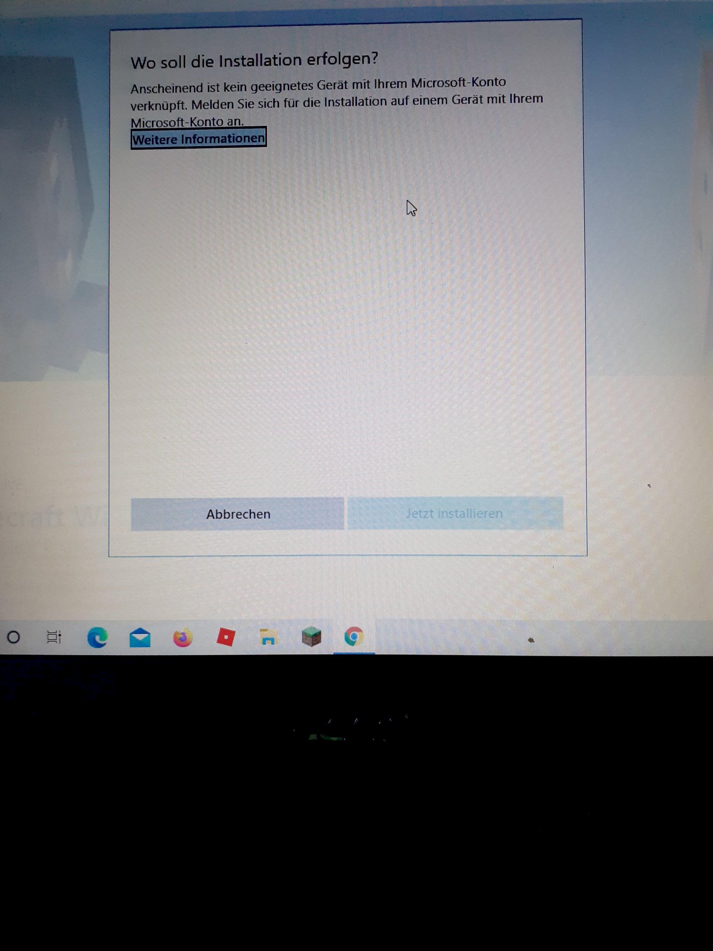 Minecraft win10 edition can t be installed