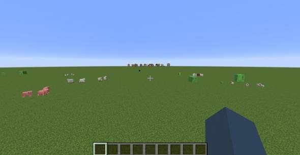 How do you get a villager village into a flat world of minecraft - 2