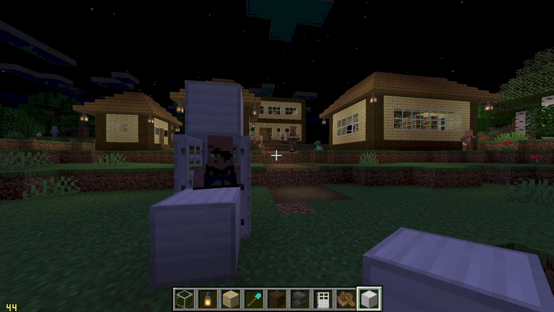 Minecraft villagers hang up execute