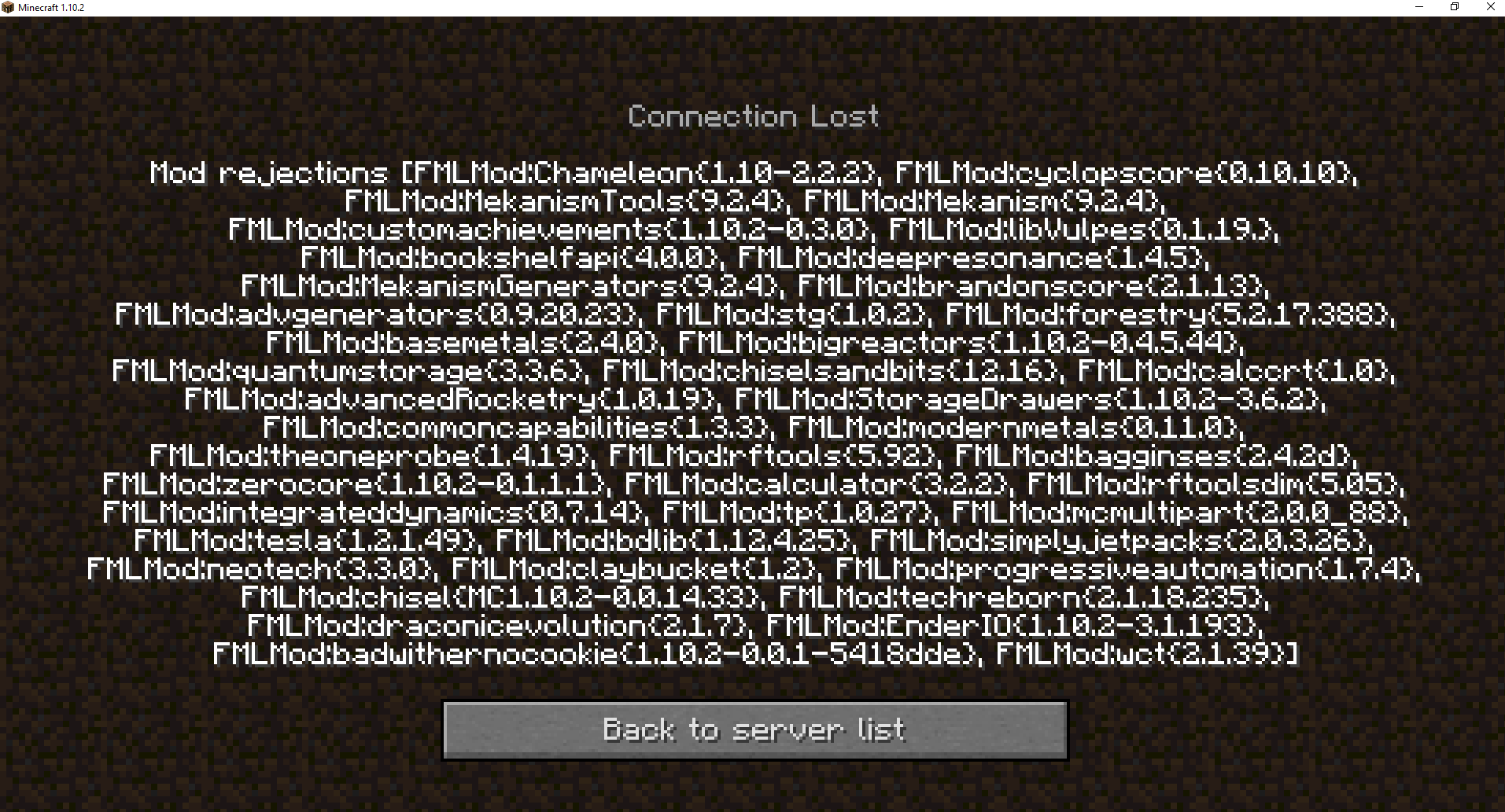 Minecraft Error Nitrado Server