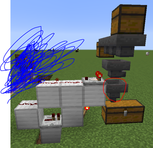 Minecraft Why does an item always get stuck in the automatic storage system
