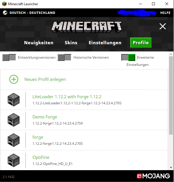 Minecraft new version hangs