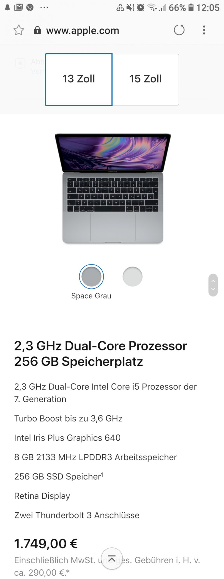 Macbook Air 2018 or Macbook Pro 13 without Touchbar - 1