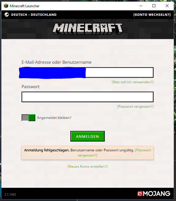 Can t log in to the new minecraft anymore