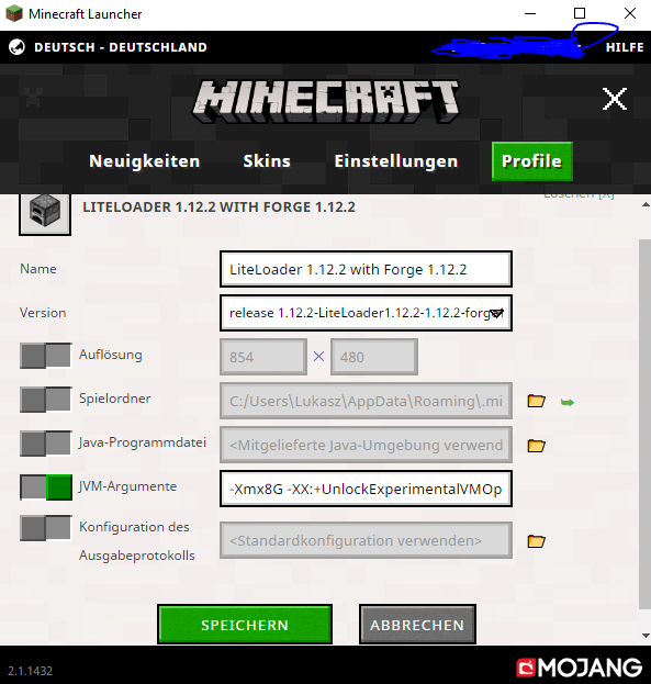 Minecraft new version hangs - 1