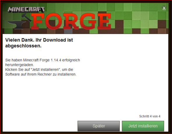 Minecraft Forge doesn t install 1.14.4 - 1