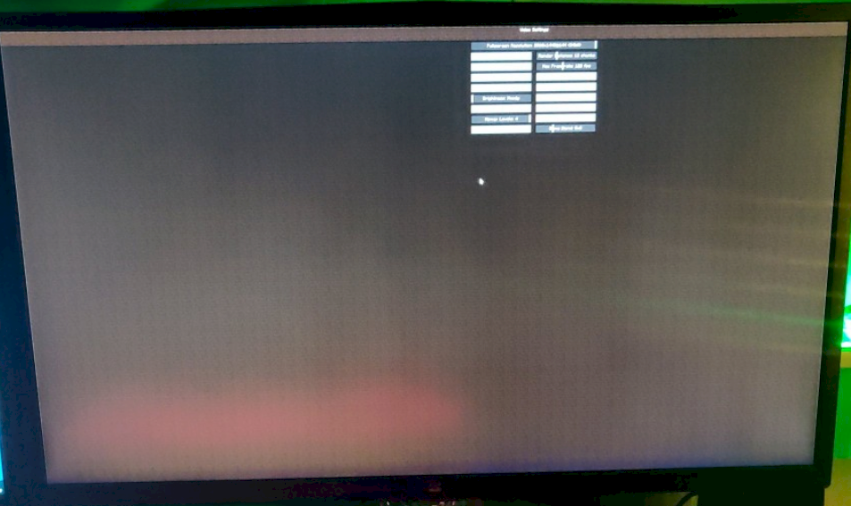 Minecraft image moved since new monitor Graka