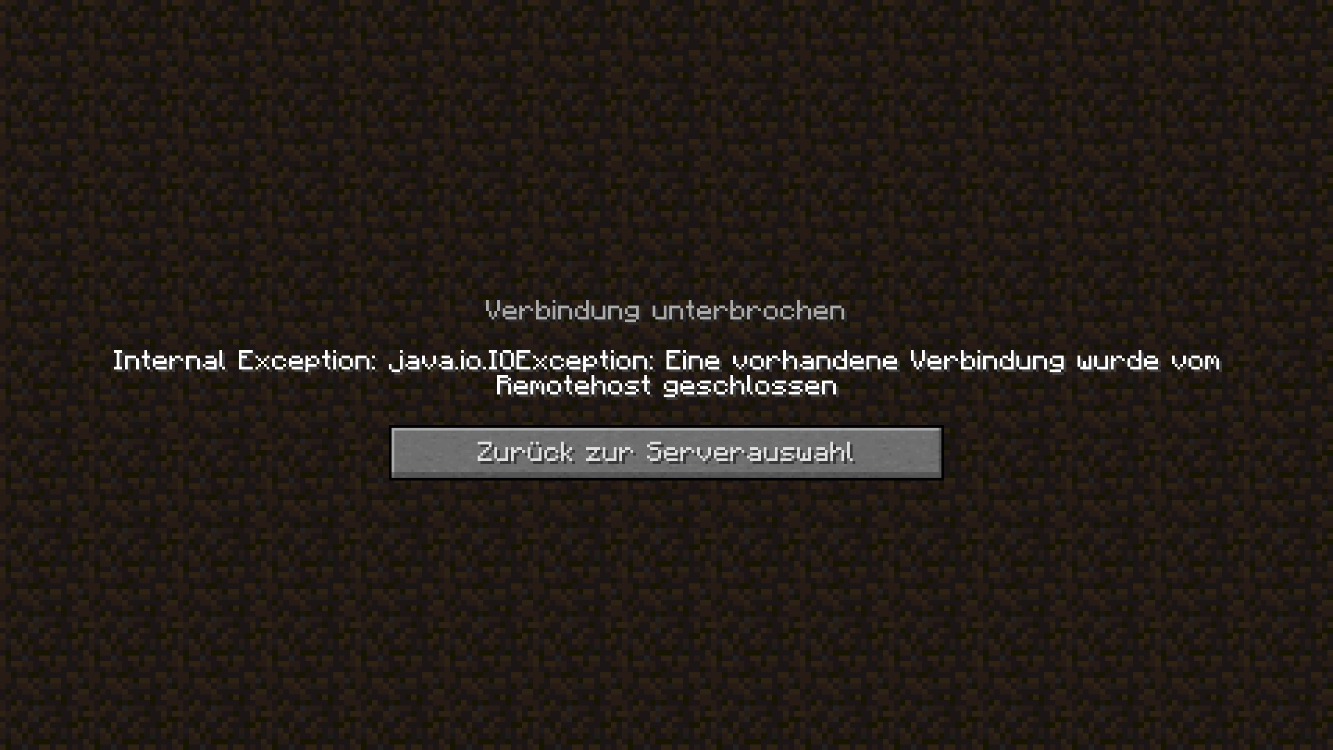 Error connecting to IP on my locally hosted Minecraft server