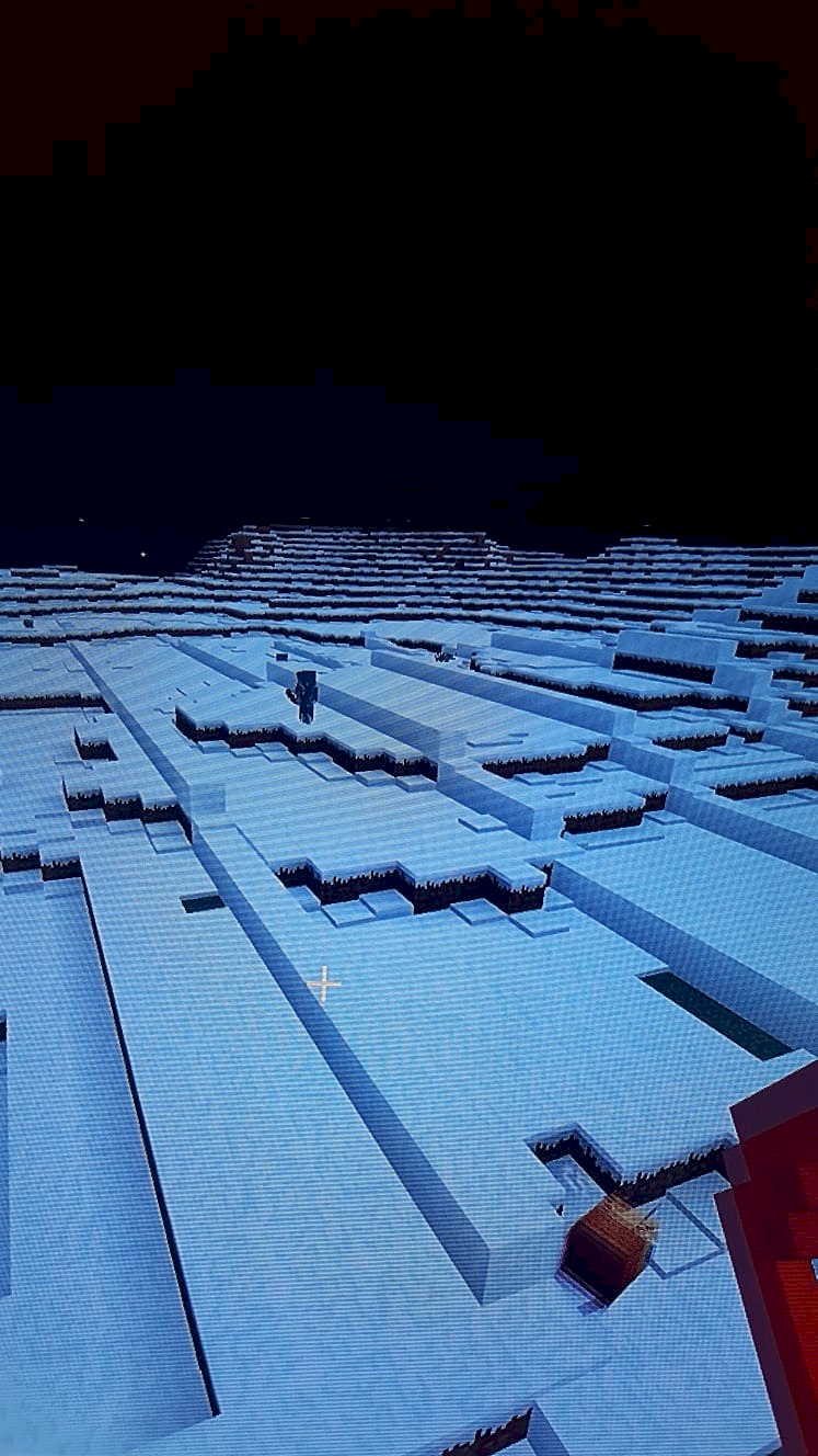 Why does it snow so weird in minecraft