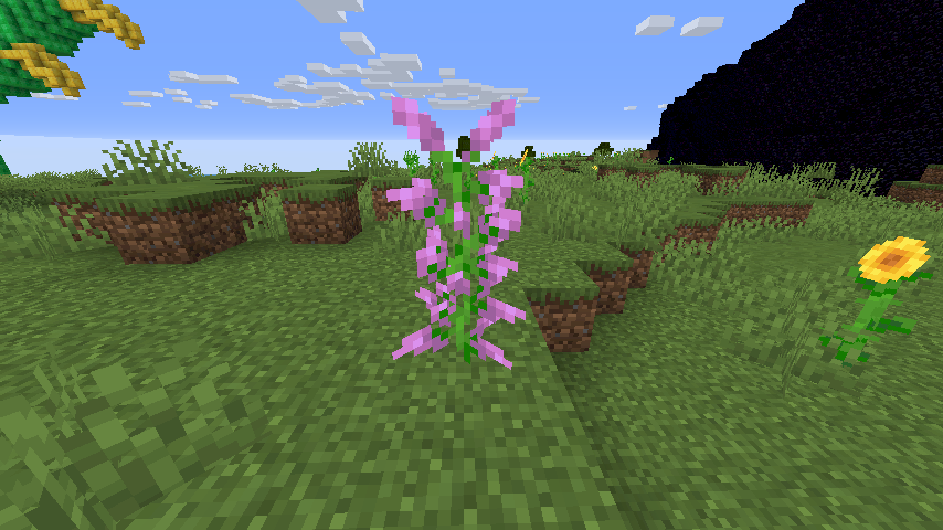 How to use Minecraft Worldedit to make a tree that doesn t have normal leaves but flowers as drooping leaves - 1