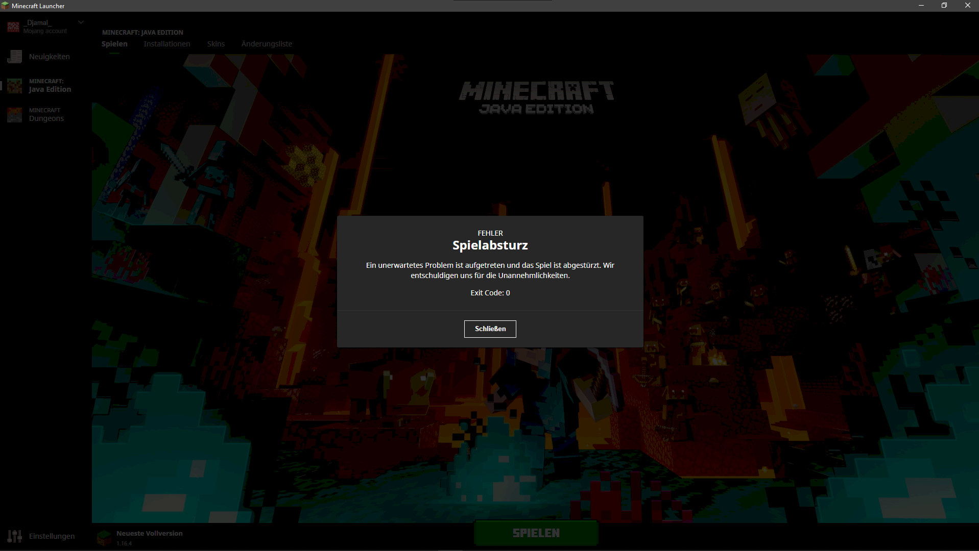 Minecraft won t start, why