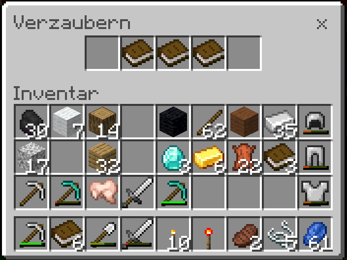 Why does my menu look like this while enchanting in Minecraft